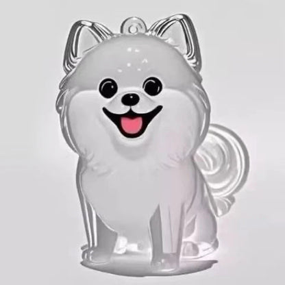 Clear Puppy Hair Memorial Keepsake Capsule | Pet Fur Container DIY Pendant Keychain