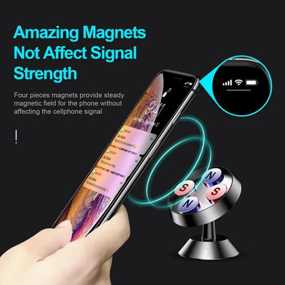 Magnetic Car Phone Holder Magnet Mount Bracket Stick on Car Dashboard Wall Mobile Cell Support in Car for iPhone Samsung Xiaomi