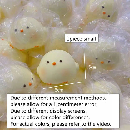Cute Chick Squishy Squeeze Toy | Slow Rising Stress Relief Sensory Fidget for Anxiety and ADHD