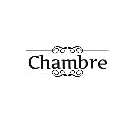 French Bathroom Toilet Sign Vinyl Sticker Decal | WC Entrance Sign Door Decal for France Home