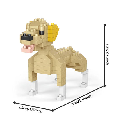 Mini Dachshund Dog Building Blocks Toy for Adults and Kids: Detailed and Lifelike Design,  Fun and Educational Construction Set