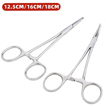 1pc Stainless Steel Hemostatic Forceps | Locking Clamps for Surgery, Fishing, and Crafting