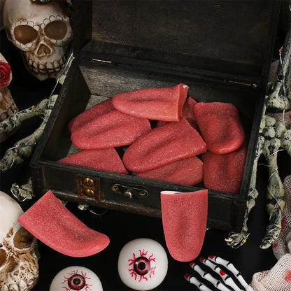 Halloween Fake Tongue Realistic Prop | Stretchable Horror Party Accessory