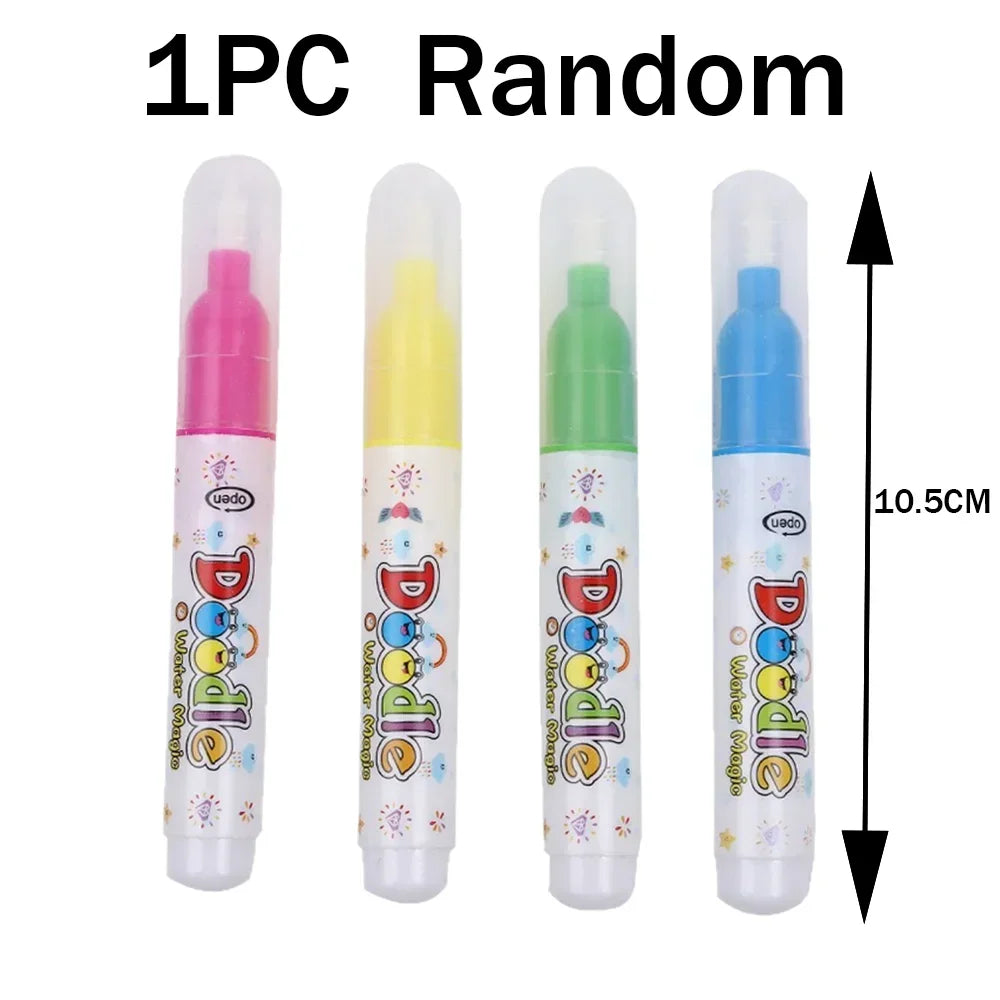Cartoon Watercolor Painting Magic Book | Mess-Free Reusable Water Drawing Pad for Kids