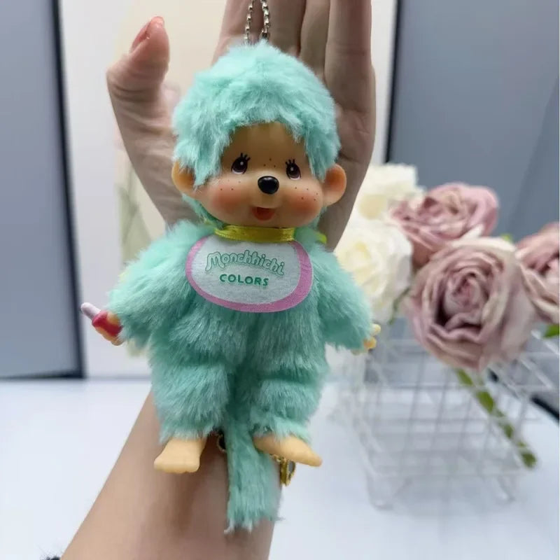 Anime Monchhichi Pendant Plush Doll - Cute Cartoon Character Standing Transformation Claw Machine Toy Multiple Selection Availab