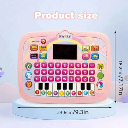 English Alphabet Study Machine for Toddler with Math Letter Music Children's Educational Books Computer Toys for Baby Boys Girls