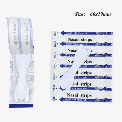 Transparent Nasal Strips 50 Pack | Anti-Snoring Nose Strips for Better Breathing