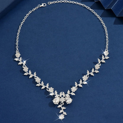 Water Drop Leaf Necklace | Women's Fashion Jewelry for Date and Party