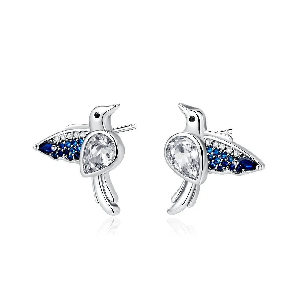2026 New 925 Silver Elephant Cherry Blossom Butterfly Heart Earrings | Fine Jewelry for Women
