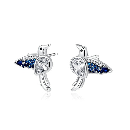 2026 New 925 Silver Elephant Cherry Blossom Butterfly Heart Earrings | Fine Jewelry for Women