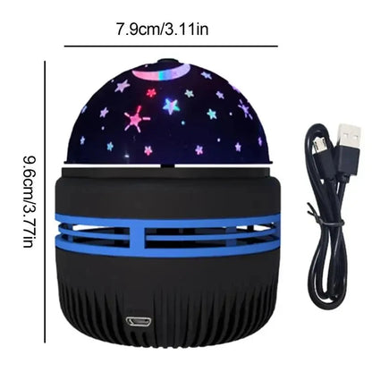 LED Starry Sky Night Lights USB Projector Lamp Magic Ball Moon Star Christmas Lights Home Room Atmosphere Decorations