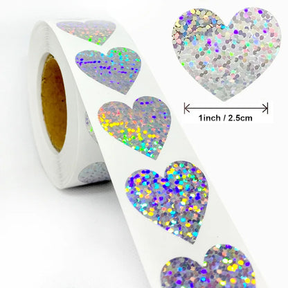 100pcs Round Star Thank You Stickers | Cute Packaging Labels for Cards and Gifts