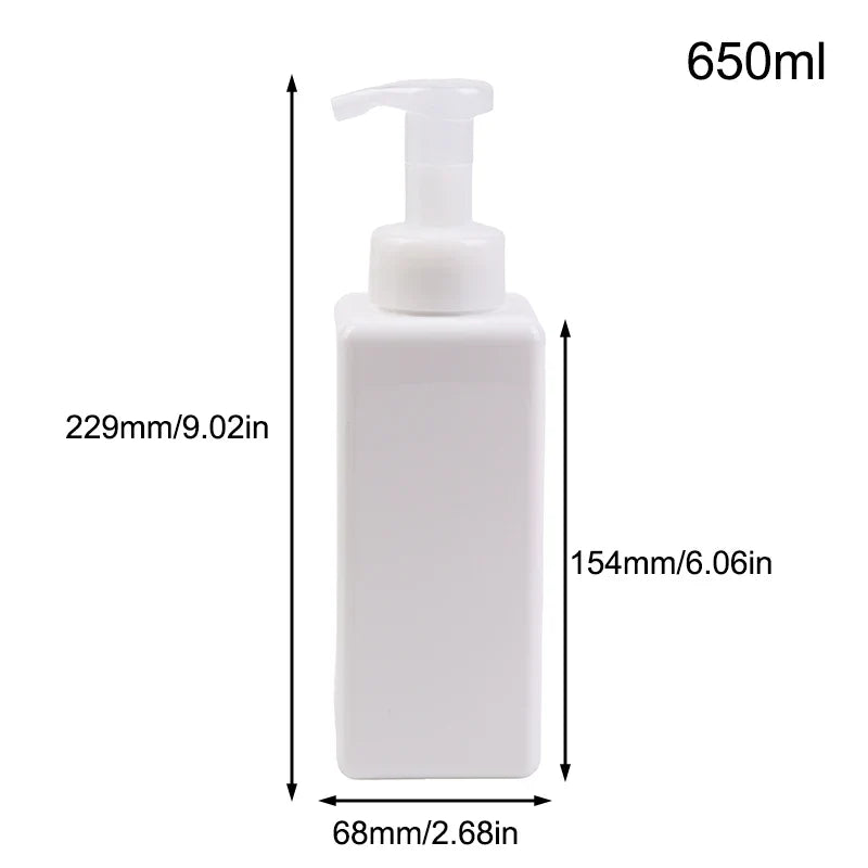 Portable Foam Soap Dispenser | Manual Press Pump Bottle for Bathroom and Travel