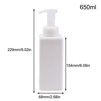 Portable Foam Soap Dispenser | Manual Press Pump Bottle for Bathroom and Travel