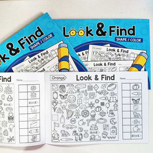 Look and Find Activity Book for Kids | Hidden Objects Coloring Book for Focus and Early Education
