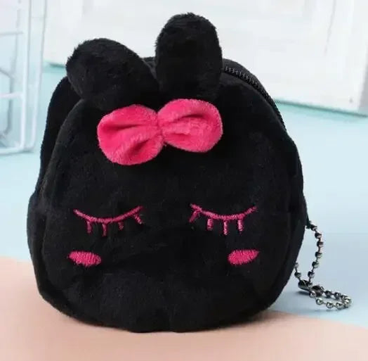 Cute Coin Purse with Keychain | Small Zipper Wallet for Change and Lipstick