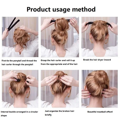 For Beam Twister Hairpin Bagel Sofia Twist Hair Donut Bun Accessory | Industrial Style Hair Tool