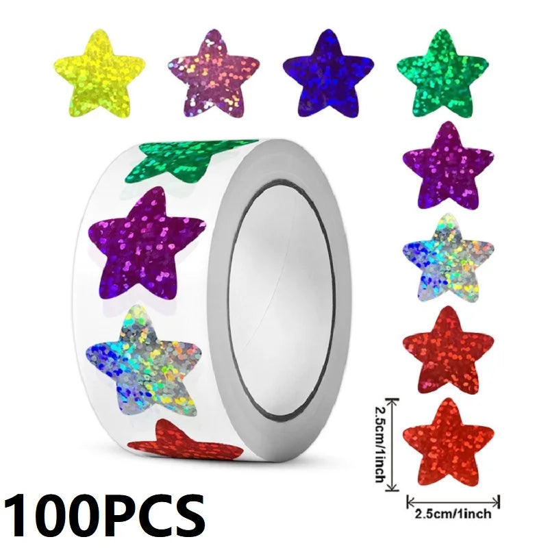 100-500PCS Thank You Stickers | Heart Shaped Merci Labels for Packaging and Gifts