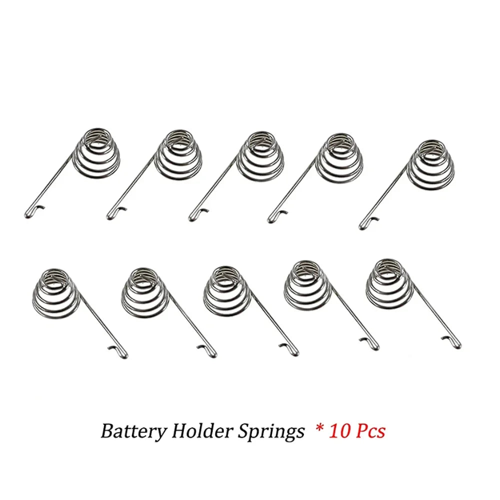 Trigger Button Springs Replacement Kit Xbox 360 | 2/6/10 Pack Silver Springs for LT RT Battery Connector