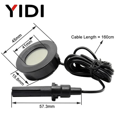 Mini LCD Digital Thermometer Hygrometer | Dual Probe Temperature Humidity Monitor