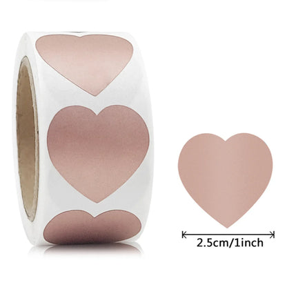 300 Pcs 1 Inch Heart Scratch Off Stickers | Lottery Ticket and DIY Game Labels
