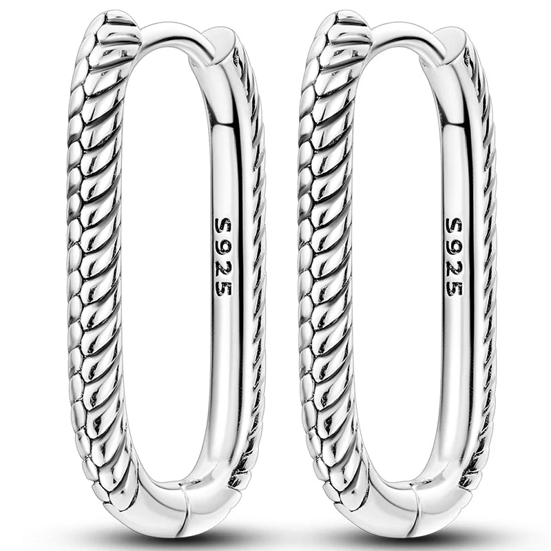 Colorful 925 Sterling Silver Hoop Earrings for Women | Classic Circle Earrings