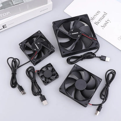 USB Router Fan Cooling 50mm 80mm 90mm 120mm | 5V Brushless PC Cooler