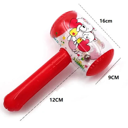 3pcs Inflatable Hammer with Bell Air Hammer Baby Kids Toys Party Favors Inflatable Toy Pool Beach Party Toy