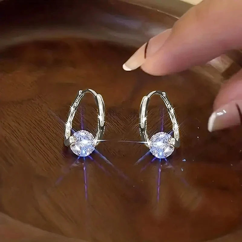 Geometric Metal Hoop Earrings for Women | Trendy Fashion Jewelry Set