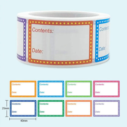 200 Pieces Food Labels | Date Stickers for Freezer and Refrigerator Food Containers