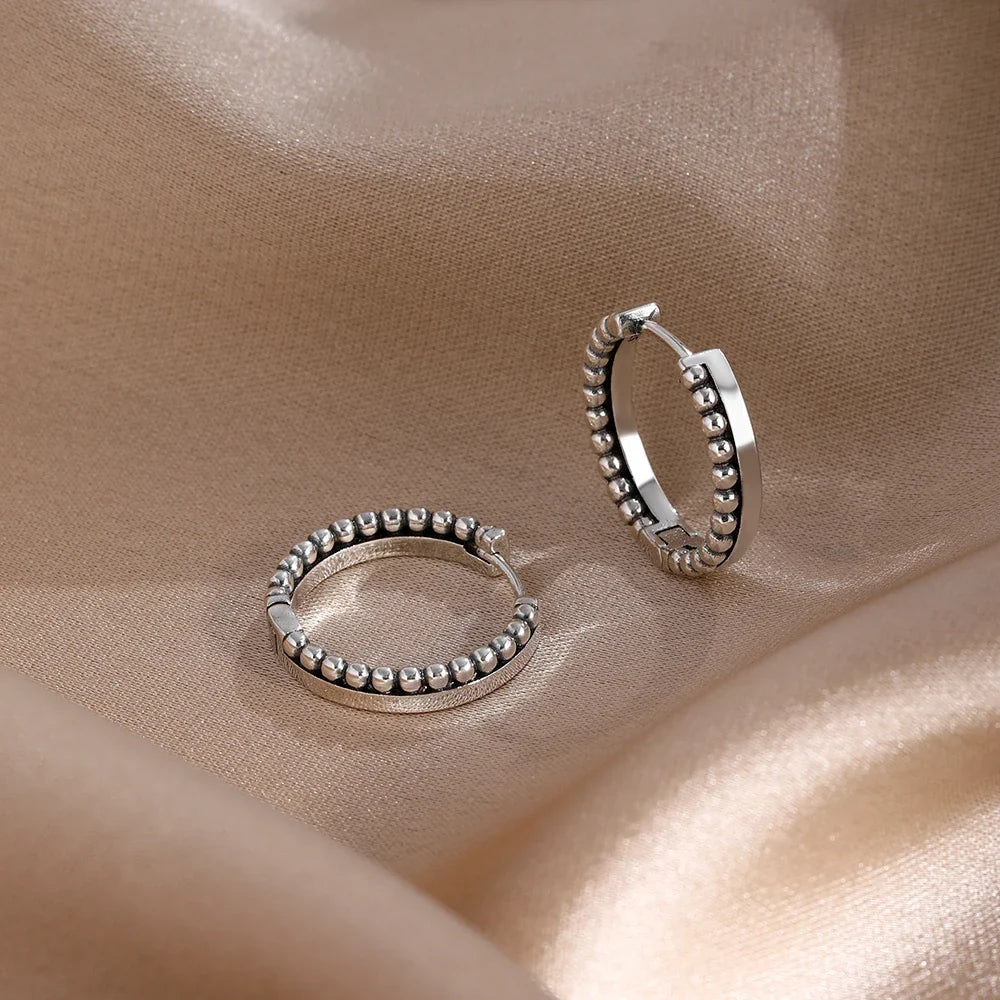 2026 New Fashion Hoop Earrings Set for Women | Ginkgo Leaf Enamel Flower Stud, Cute Crown Heart Zircon Earrings