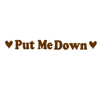 PUT ME DOWN Toilet Seat Reminder Sign | Funny Vinyl Bathroom Decal