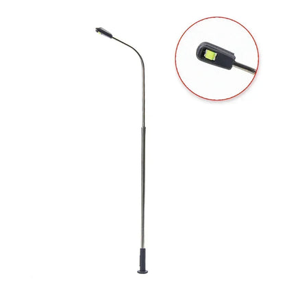 HO Scale Street Lamp Post Warm White 1:87 Model Railway Lighting | 10 Pack Diorama Accessory