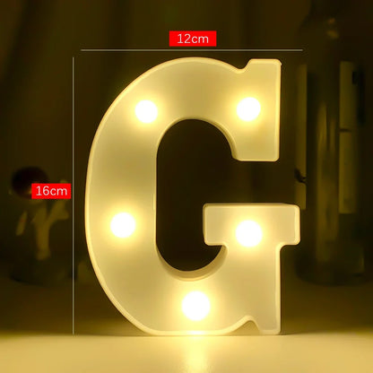 Creative Luminous Letter Night Light | Battery-Powered LED Decor for Parties