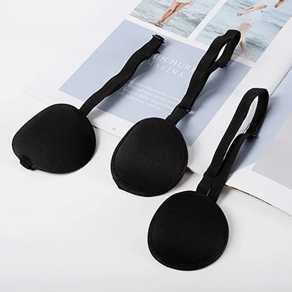 Single Eye Patch for Pirate Cosplay & Sleep Aid | Black Unisex Eyepatch