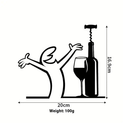 Line Figure Metal Poster for Living Room | Modern Switch Sticker Wall Art