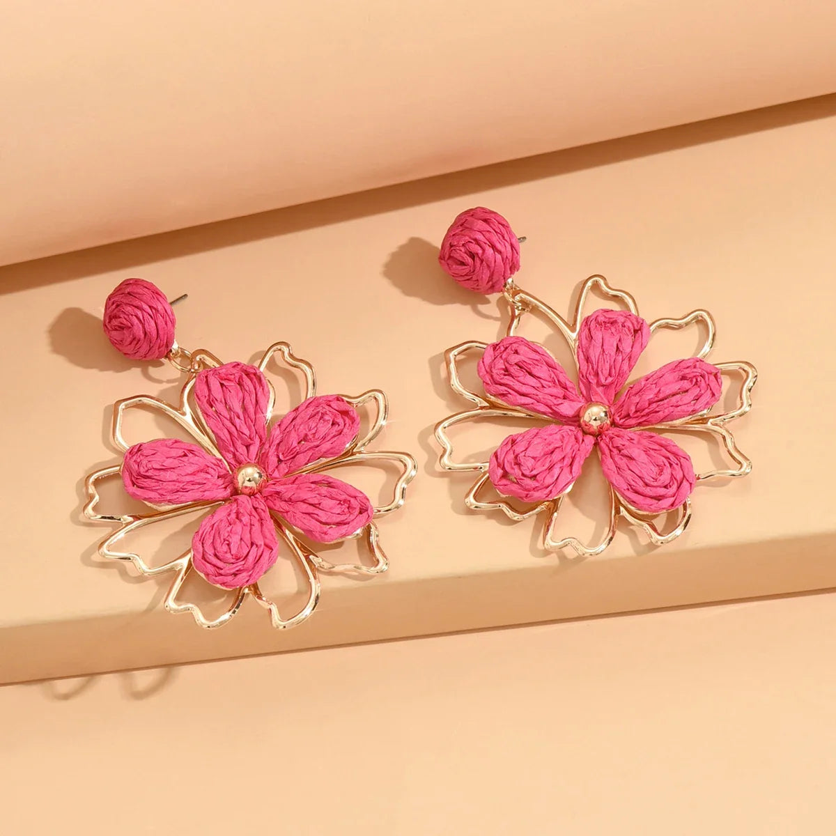 Bohemian Flower Drop Earrings | Handmade Summer Jewelry for Women