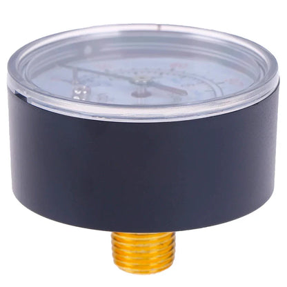 1pcs Bar Air Pressure Gauge 13mm 1/4 BSP Thread | Dual Scale for Air Compressor