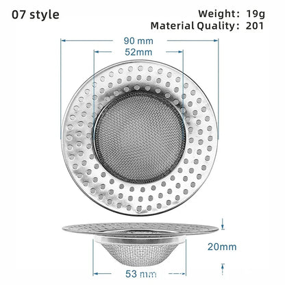 Kitchen Sink Strainer | Stainless Steel Mesh Drain Filter for Sink and Bathroom