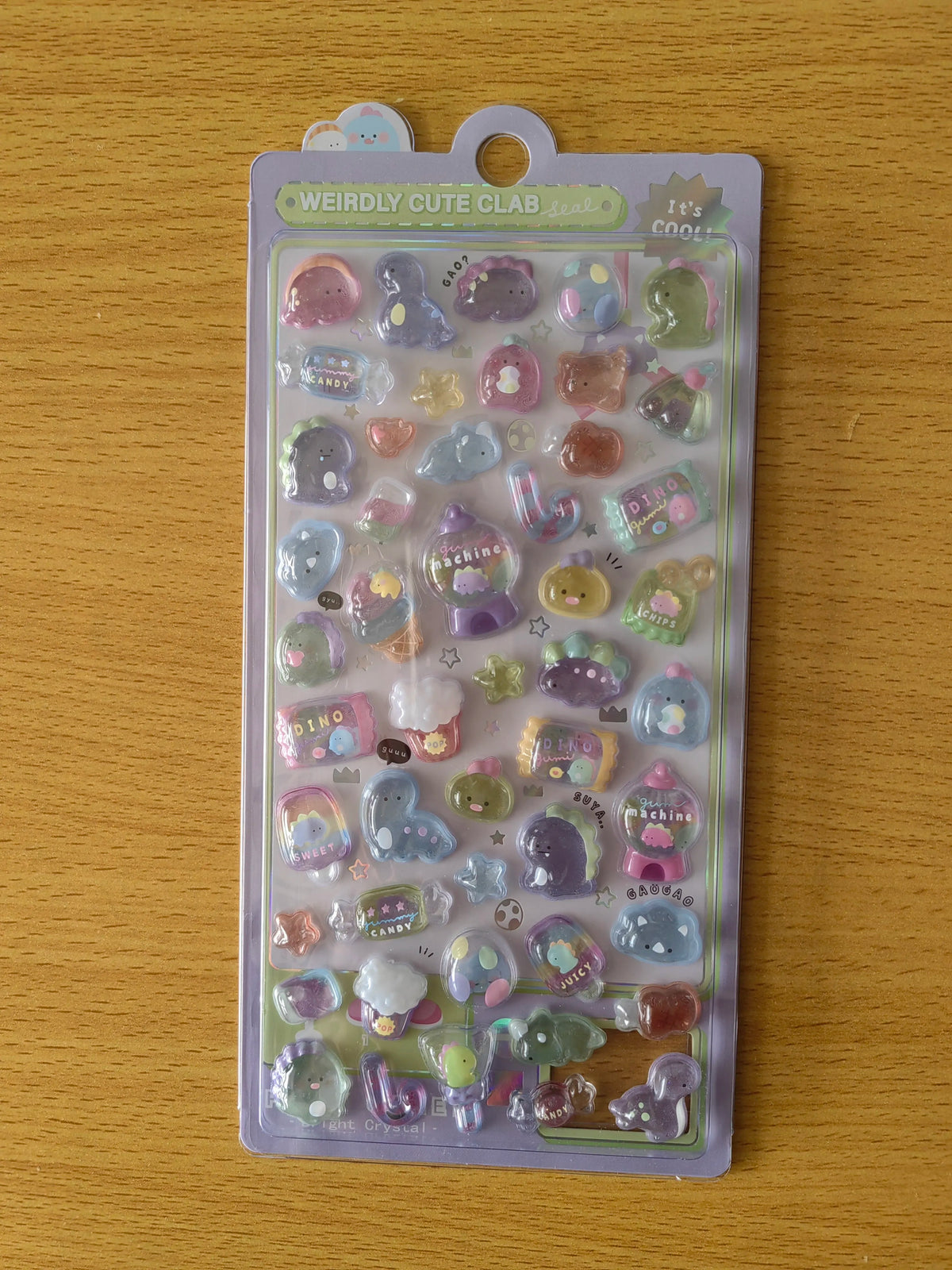 Japanese Anime Food Stamping Seal Fun | 3D Crystal Diamond Sticker Set for Kids