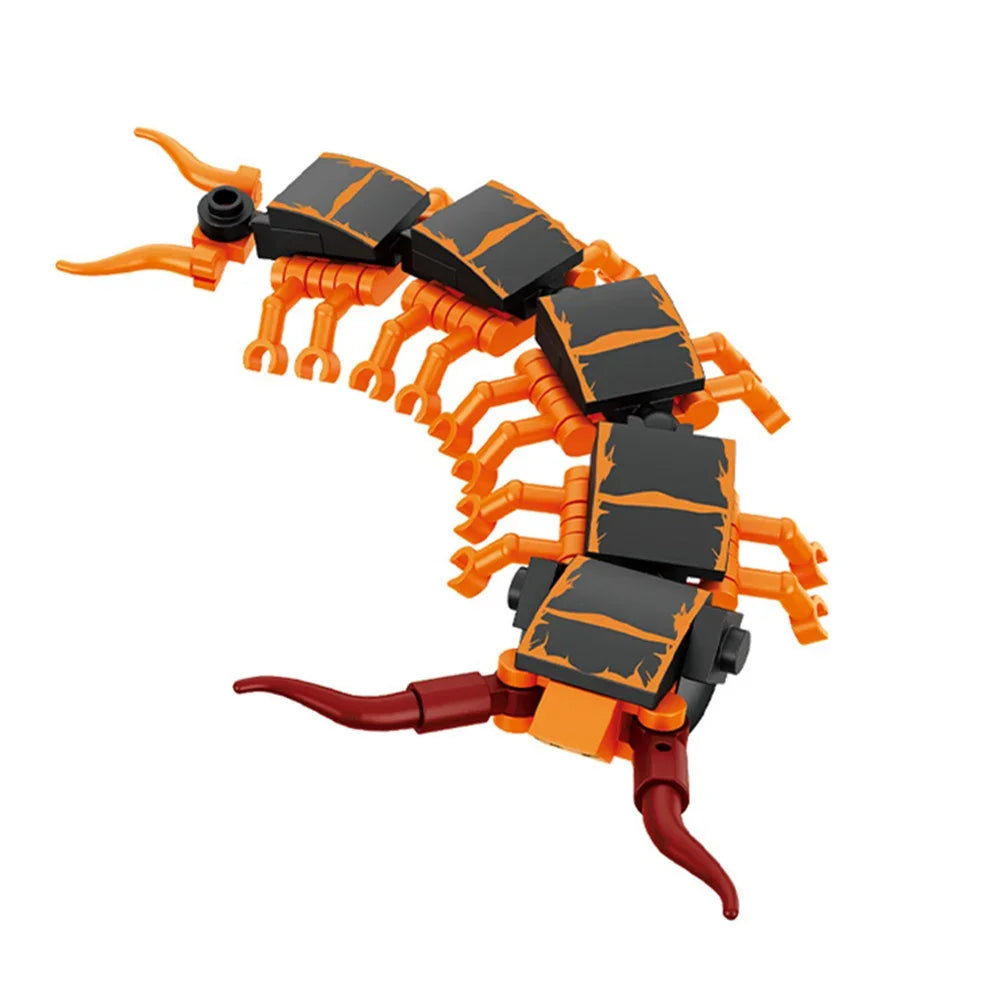 Moc Insect Animal Model Bee Ant Butterfly Cricket Grasshopper Set Building Blocks Diy Children Puzzle Assemble Toys Boy Kid Gift