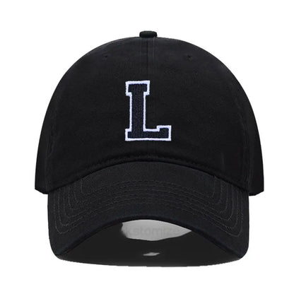 Initial Letter Embroidery Baseball Cap for Casual Sport Style