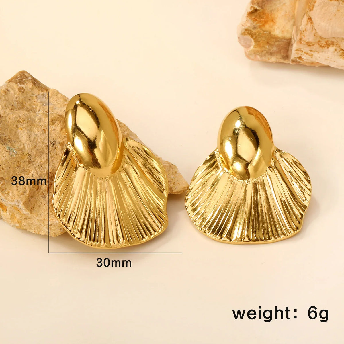 LUXUKISSKIDS Fairy Flower Earrings Stud | Gold-Plated Stainless Steel Piercing Jewelry for Women