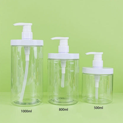 Refillable Pump Dispenser Bottle | Wide Mouth Travel Size for Soap, Shampoo, and Lotion