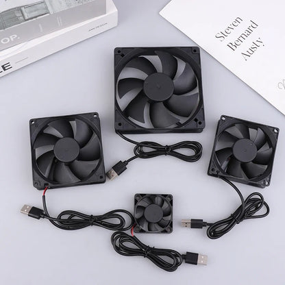 USB Router Fan Cooling 50mm 80mm 90mm 120mm | 5V Brushless PC Cooler