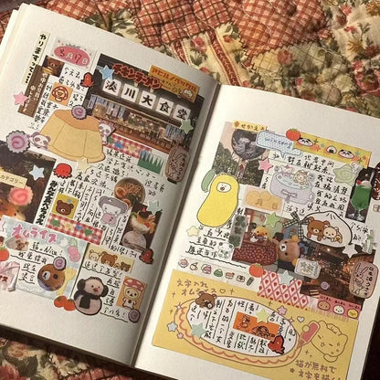 Creative Sticker Book for Diary Decoration | Japanese Style DIY Card Set