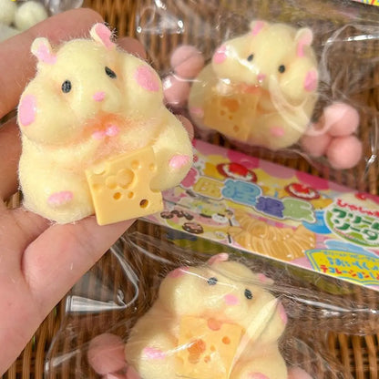 Soft Mochi Hamster Squishy Toy | Cute Stress Relief Fidget Toy for Kids and Adults