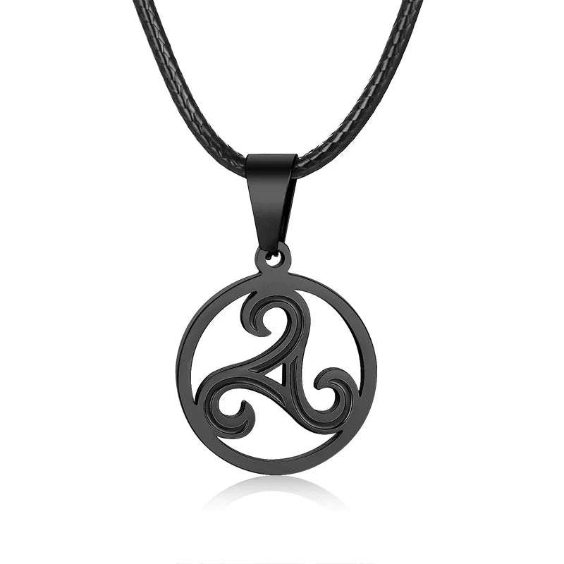 Men's OM Necklace | Round Ohm Pendant Adjustable Yoga Spiritual Jewelry