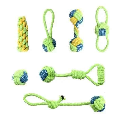 Interactive Cotton Rope Dog Toys for Puppies & Adults