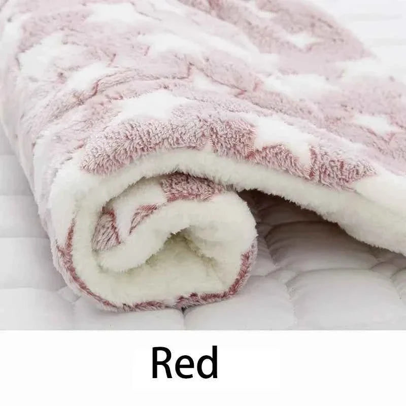 Flannel Pet Sleeping Mat & Dog Bed – Soft, Washable, and Durable